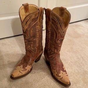Corral Leather Brown Cowboy Boots